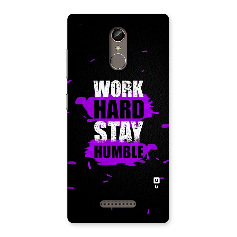 Work Hard Stay Humble Back Case for Gionee S6s