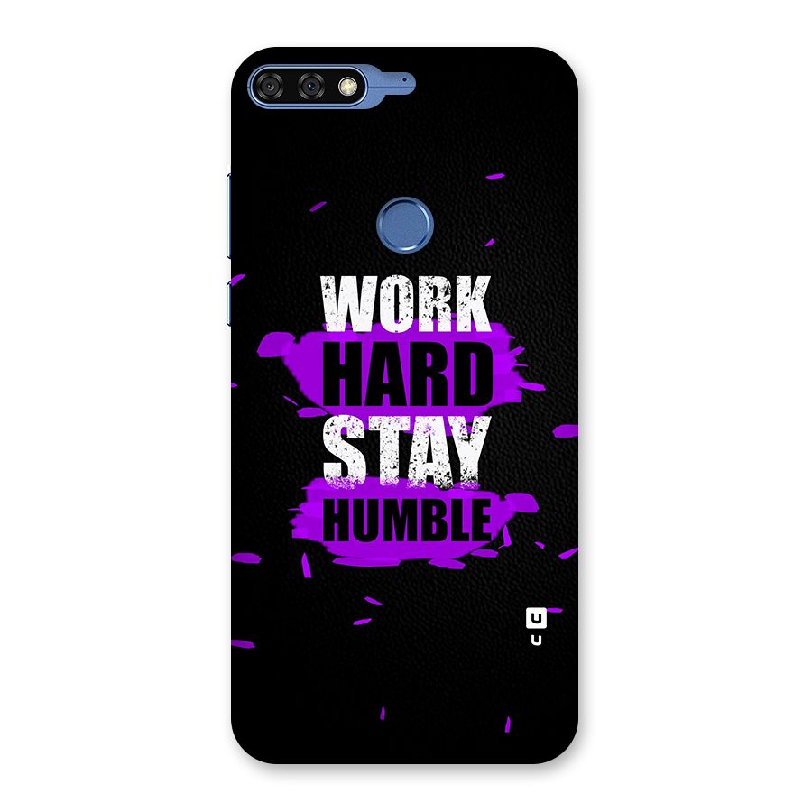 Work Hard Stay Humble Back Case for Honor 7C
