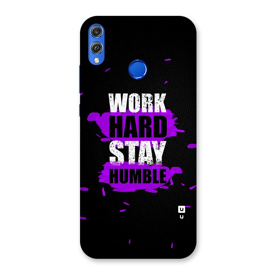 Work Hard Stay Humble Back Case for Honor 8X