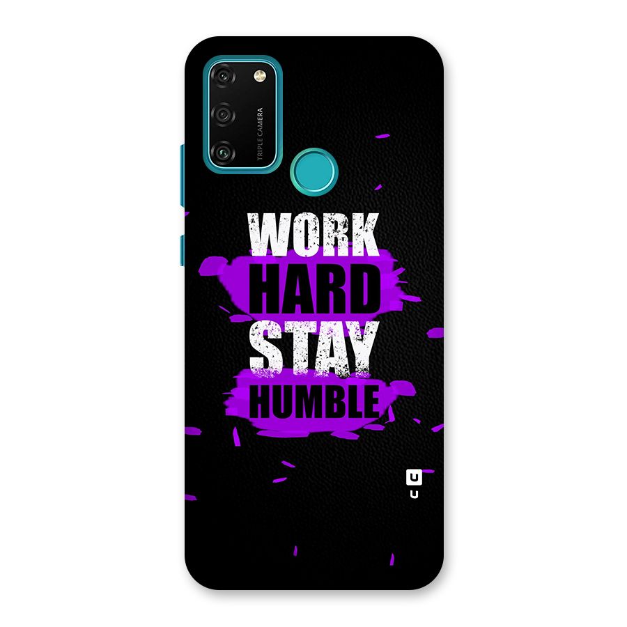 Work Hard Stay Humble Back Case for Honor 9A