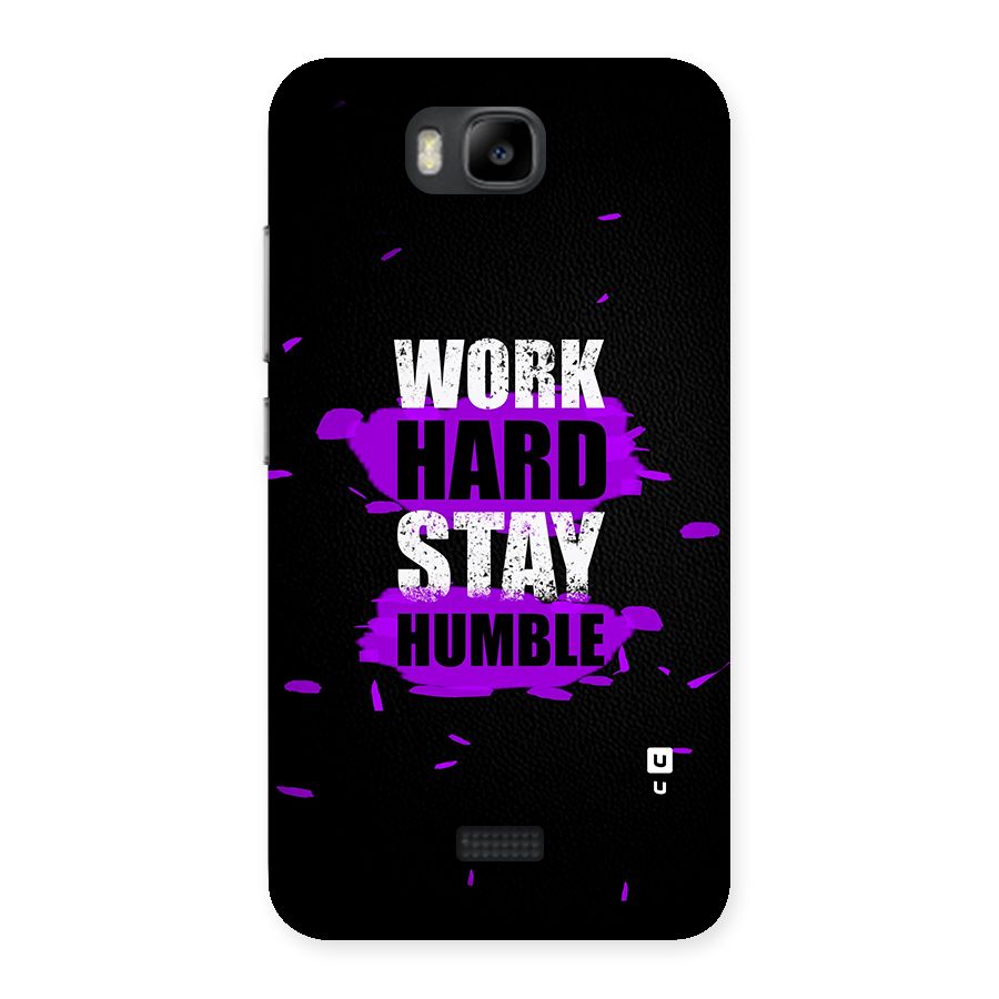 Work Hard Stay Humble Back Case for Honor Bee