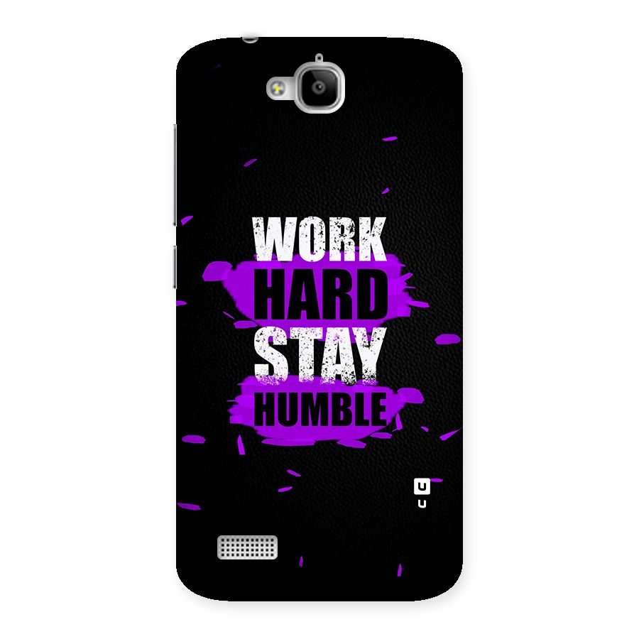 Work Hard Stay Humble Back Case for Honor Holly