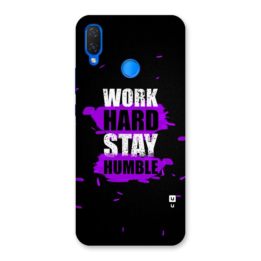 Work Hard Stay Humble Back Case for Huawei Nova 3i