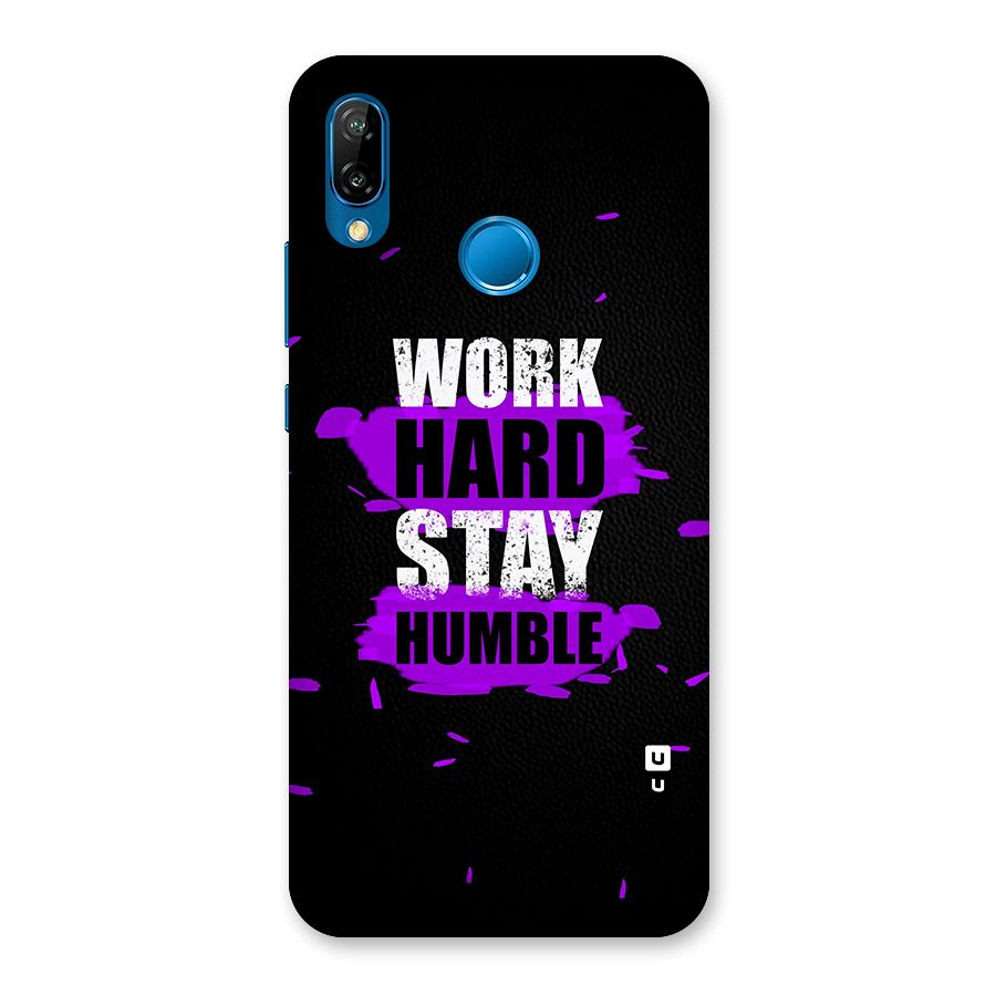 Work Hard Stay Humble Back Case for Huawei P20 Lite