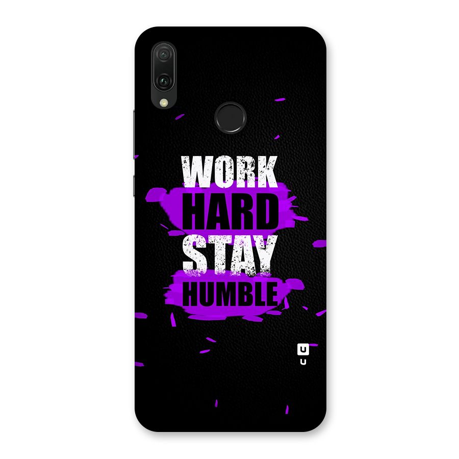 Work Hard Stay Humble Back Case for Huawei Y9 (2019)