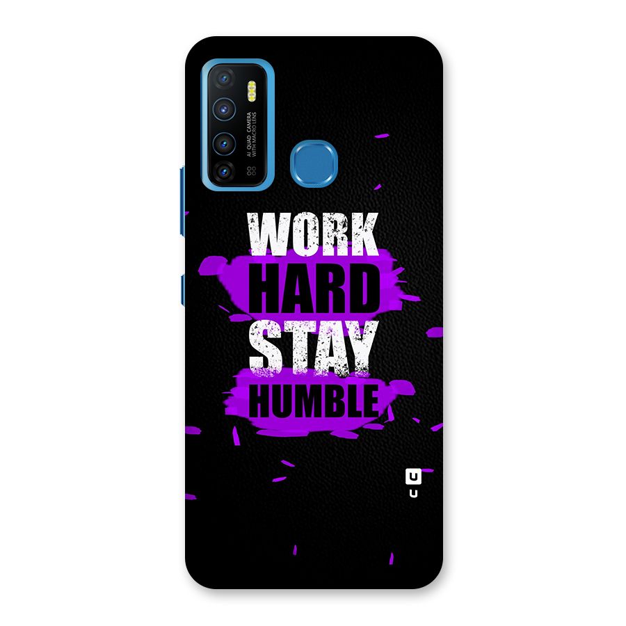 Work Hard Stay Humble Back Case for Infinix Hot 9