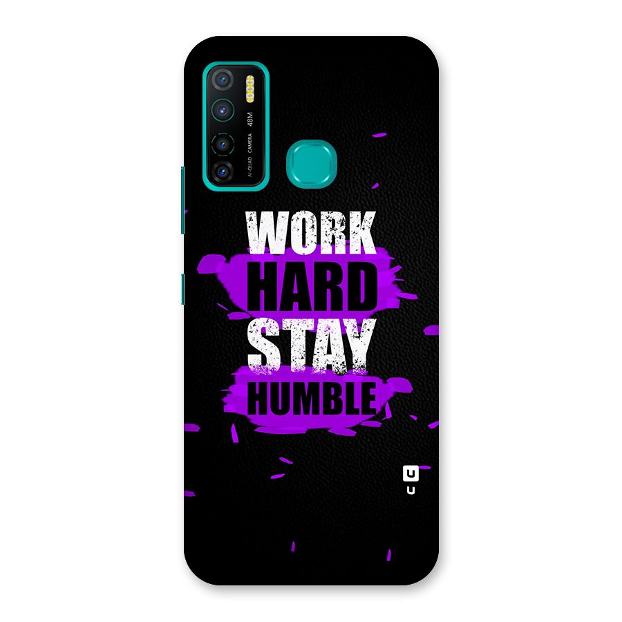 Work Hard Stay Humble Back Case for Infinix Hot 9 Pro