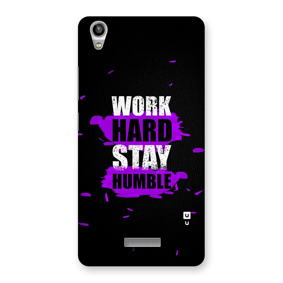 Work Hard Stay Humble Back Case for Lava-Pixel-V1
