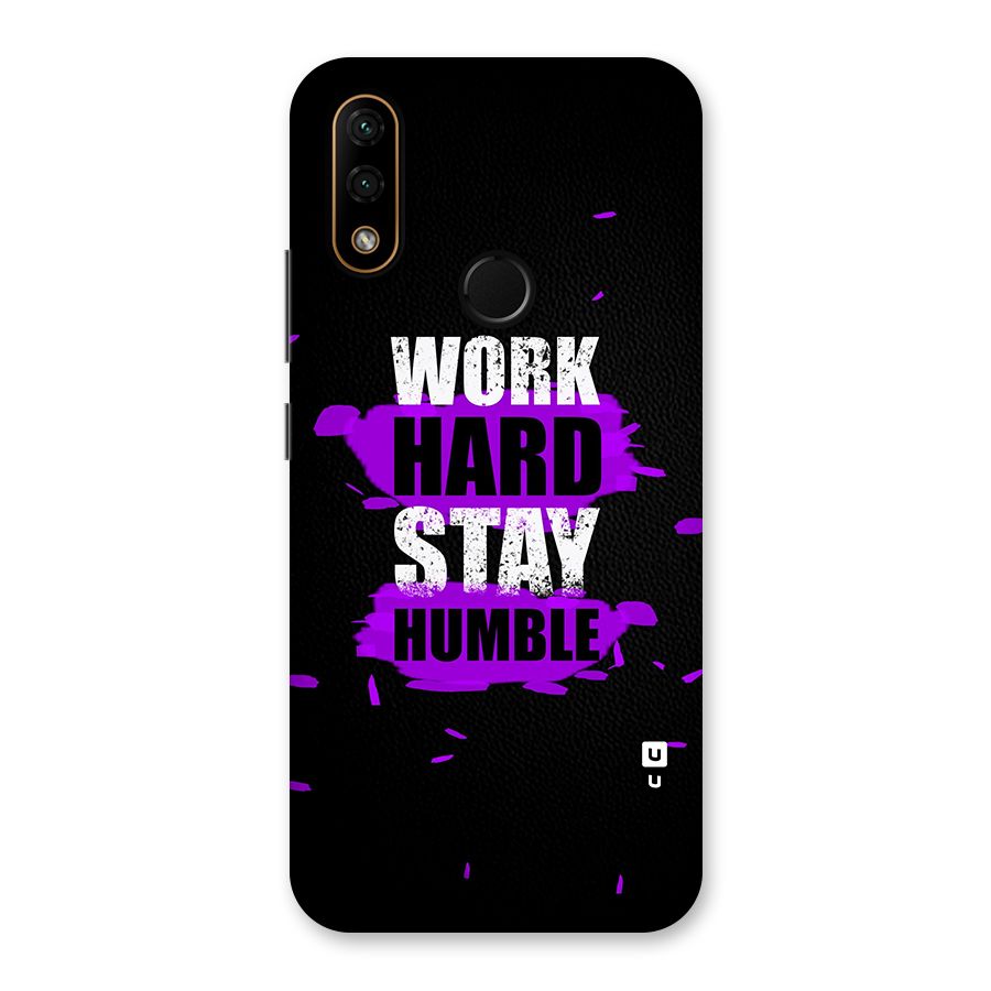 Work Hard Stay Humble Back Case for Lenovo A6 Note