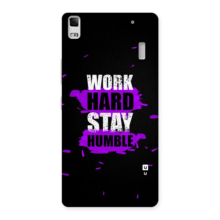 Work Hard Stay Humble Back Case for Lenovo K3 Note