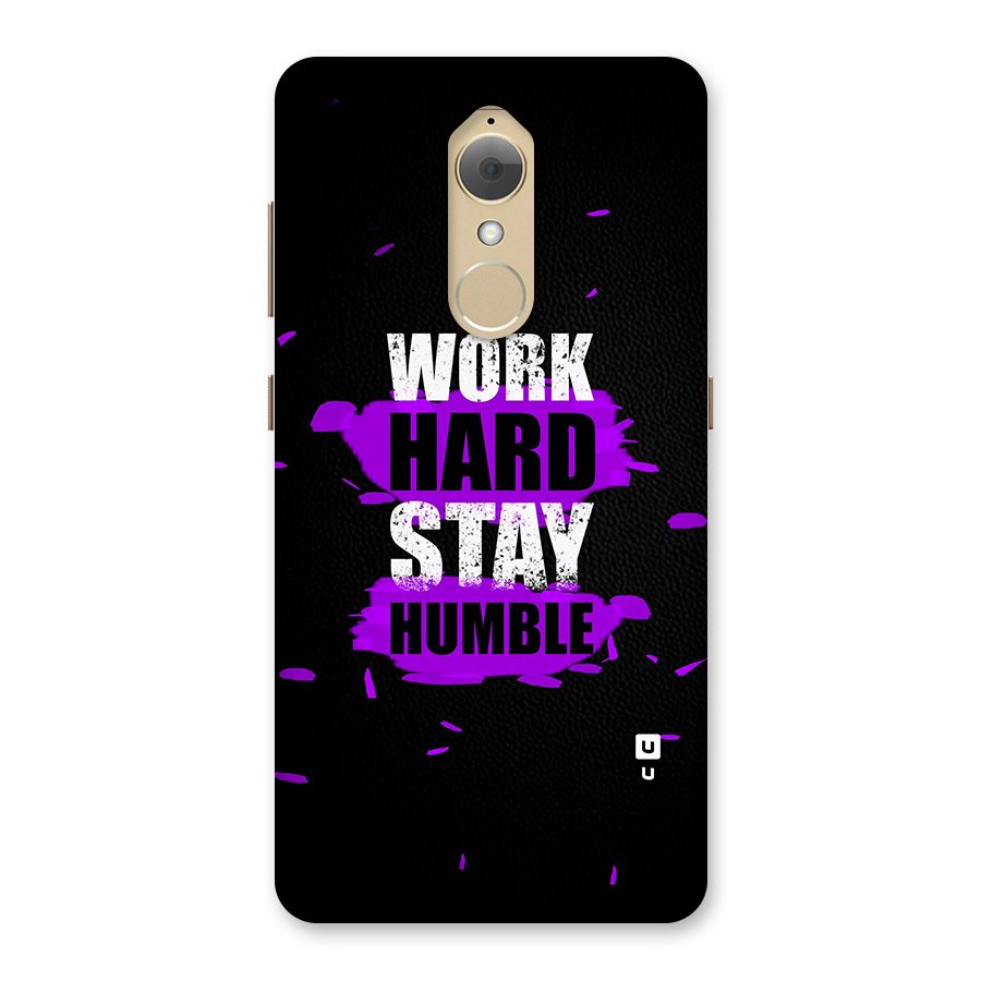 Work Hard Stay Humble Back Case for Lenovo K8