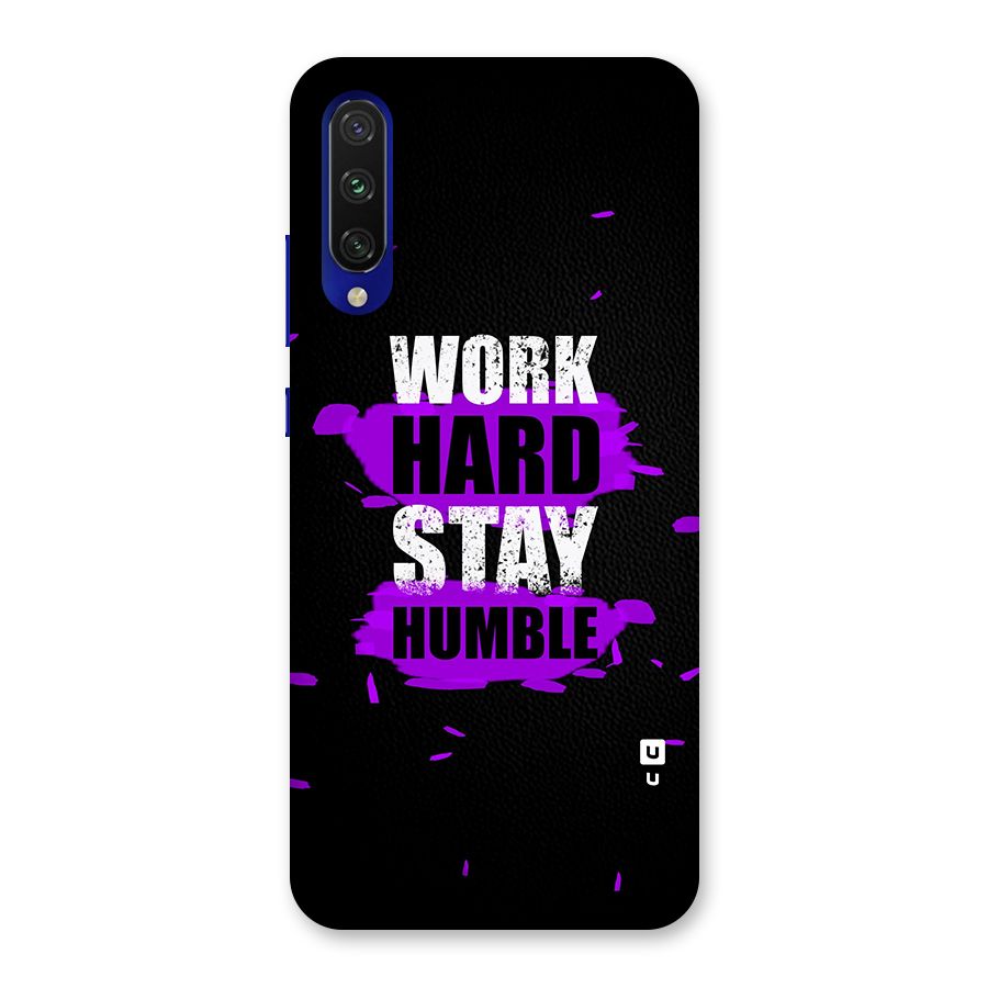 Work Hard Stay Humble Back Case for Mi A3