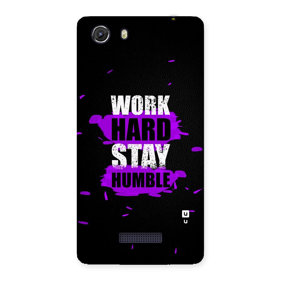 Work Hard Stay Humble Back Case for Micromax Unite 3