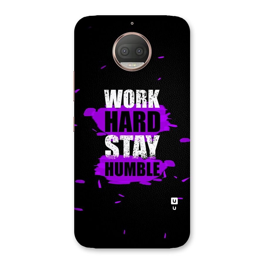 Work Hard Stay Humble Back Case for Moto G5s Plus