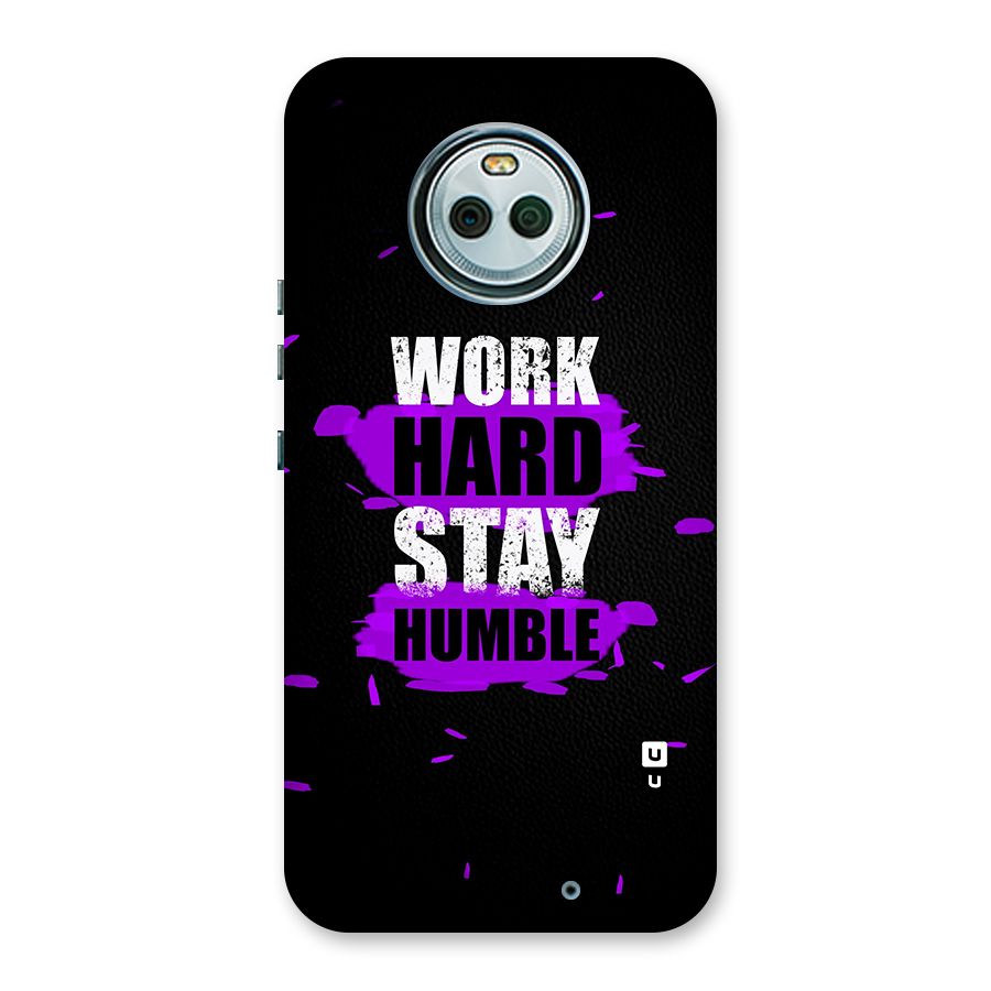 Work Hard Stay Humble Back Case for Moto X4