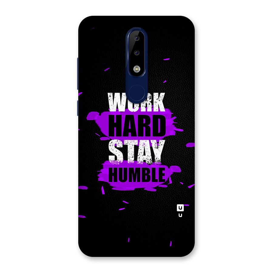 Work Hard Stay Humble Back Case for Nokia 5.1 Plus