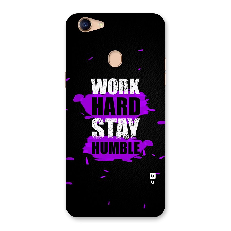 Work Hard Stay Humble Back Case for Oppo F5 Youth