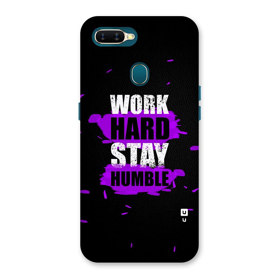 Work Hard Stay Humble Back Case for Oppo A12s