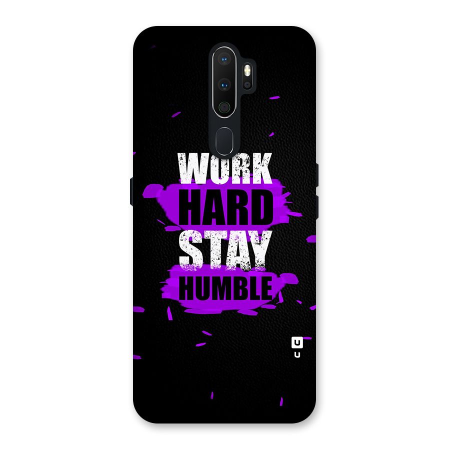 Work Hard Stay Humble Back Case for Oppo A5 (2020)