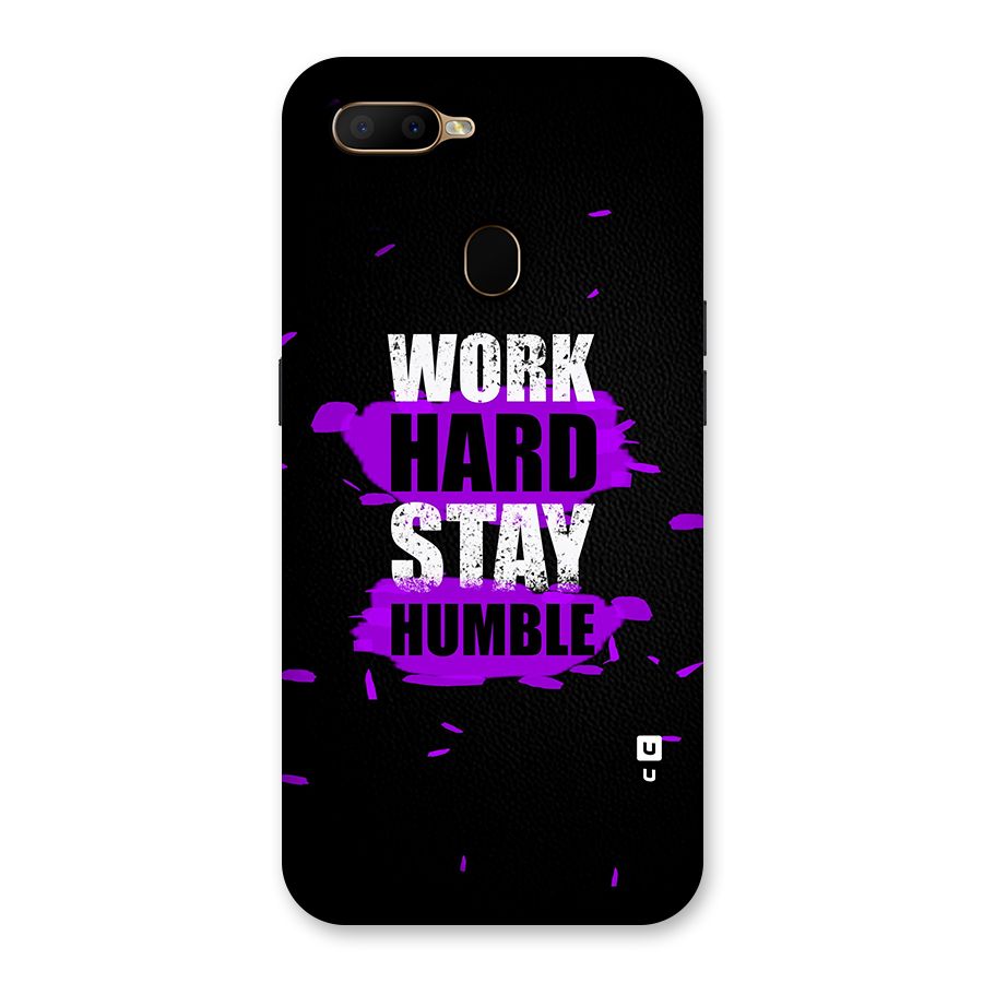 Work Hard Stay Humble Back Case for Oppo A5s