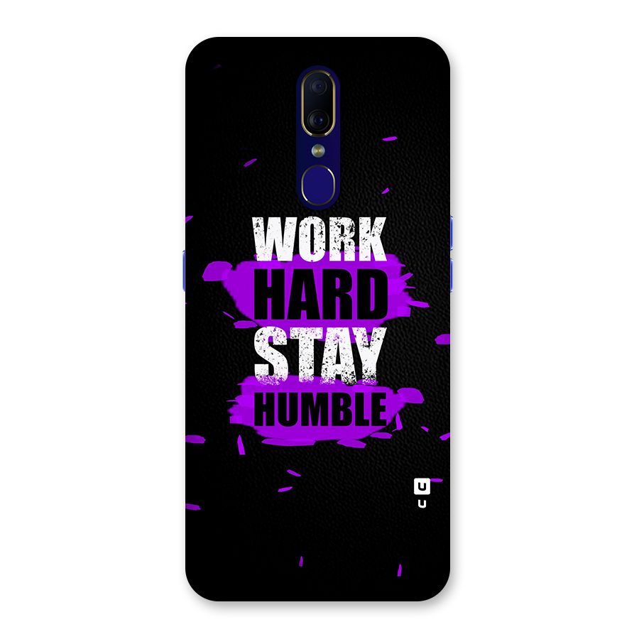 Work Hard Stay Humble Back Case for Oppo A9