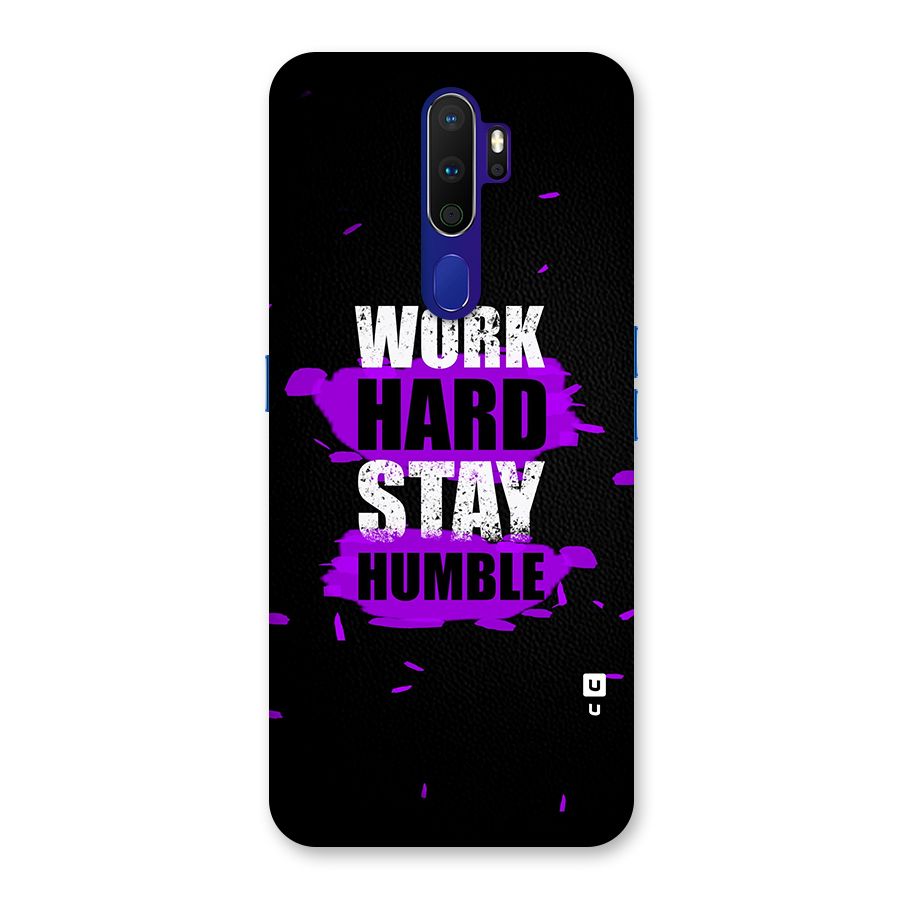 Work Hard Stay Humble Back Case for Oppo A9 (2020)