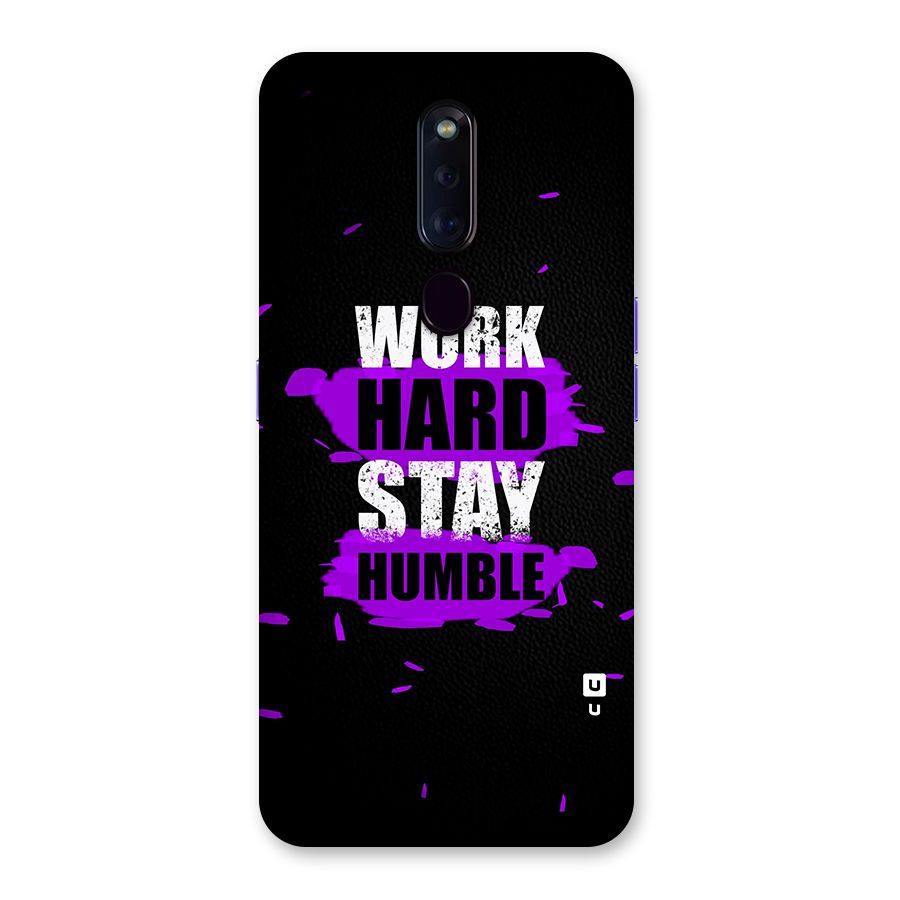 Work Hard Stay Humble Back Case for Oppo F11 Pro