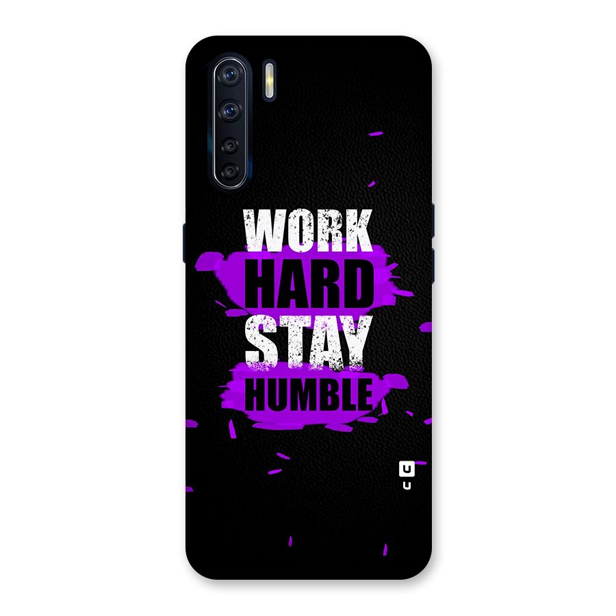 Work Hard Stay Humble Back Case for Oppo F15