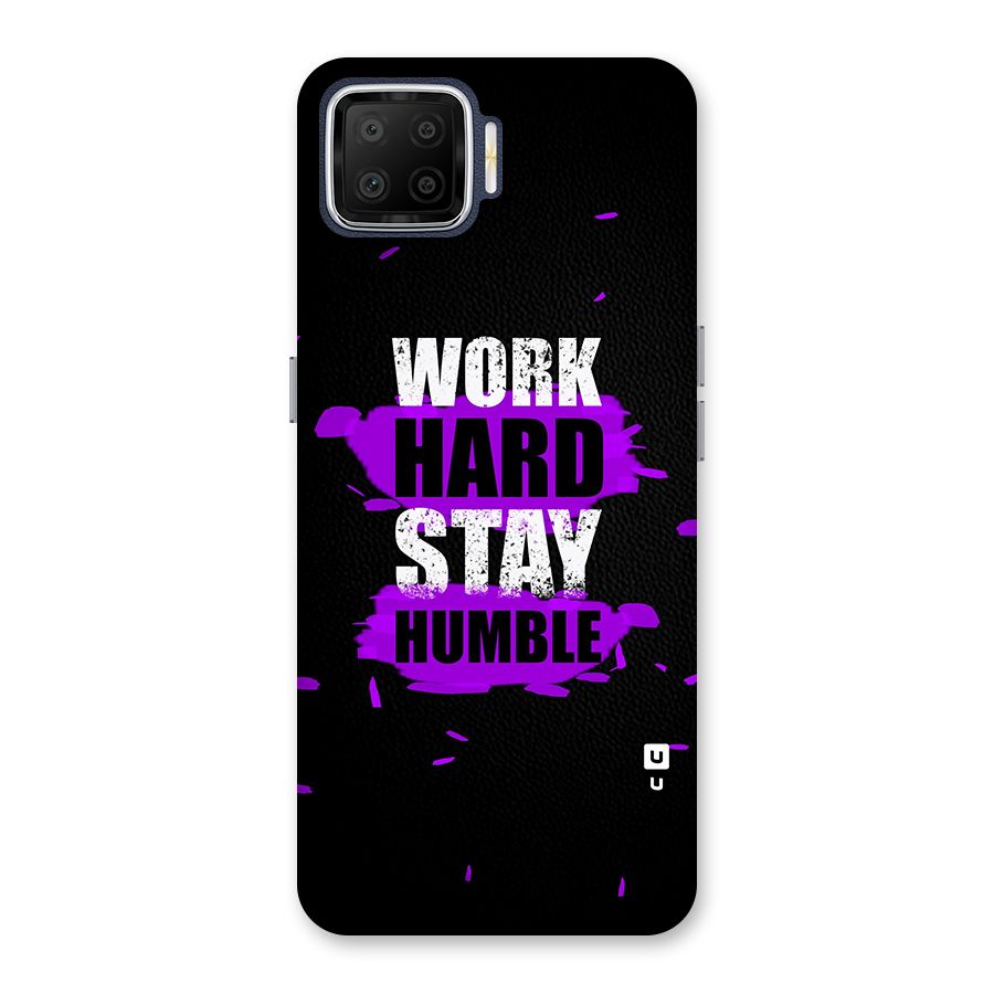 Work Hard Stay Humble Back Case for Oppo F17