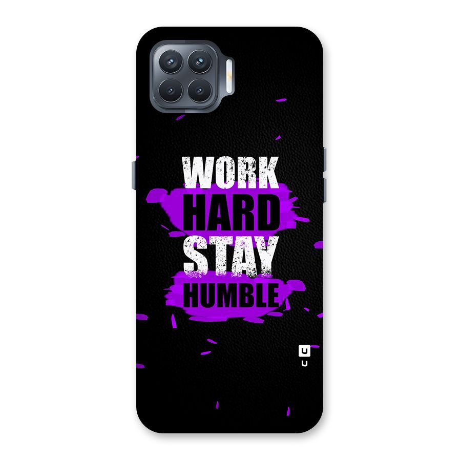 Work Hard Stay Humble Back Case for Oppo F17 Pro