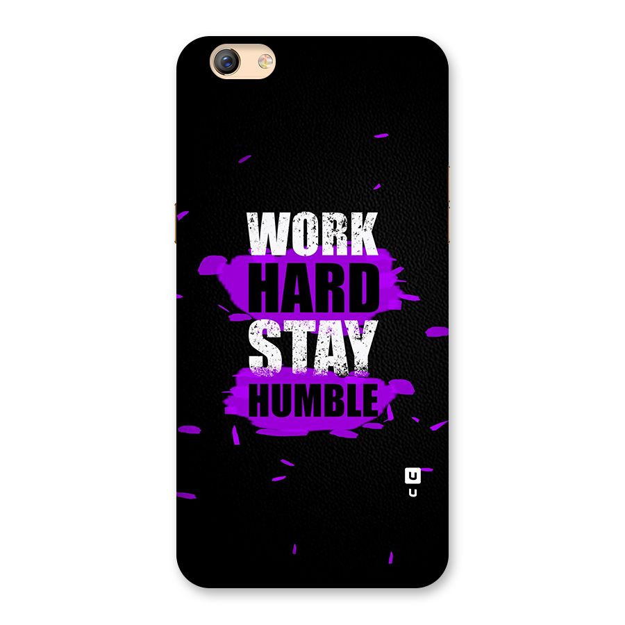 Work Hard Stay Humble Back Case for Oppo F3 Plus