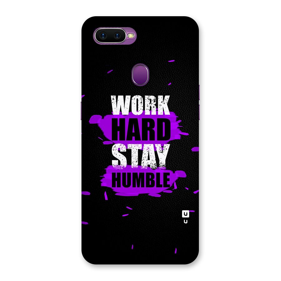 Work Hard Stay Humble Back Case for Oppo F9