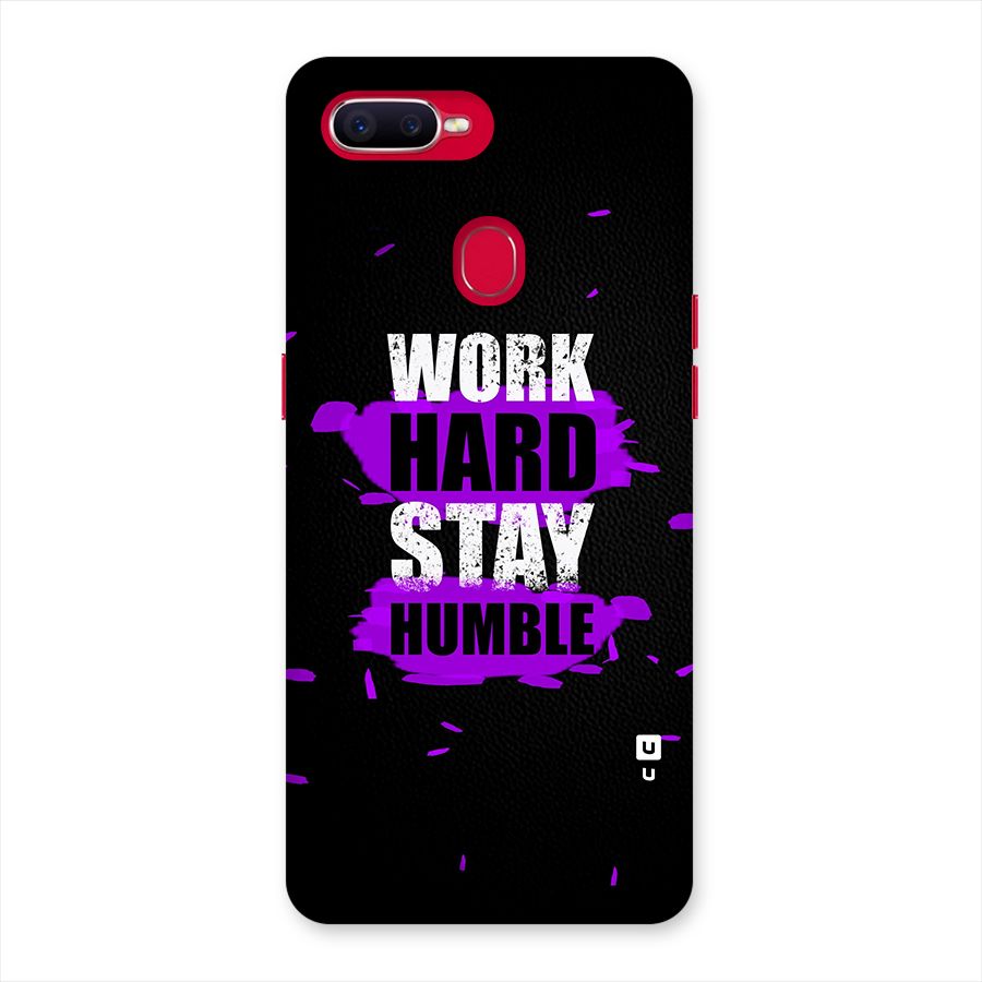 Work Hard Stay Humble Back Case for Oppo F9 Pro