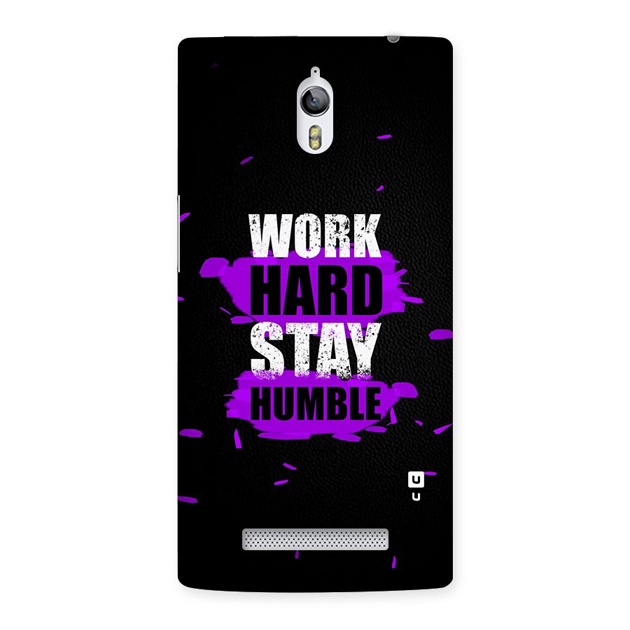 Work Hard Stay Humble Back Case for Oppo Find 7
