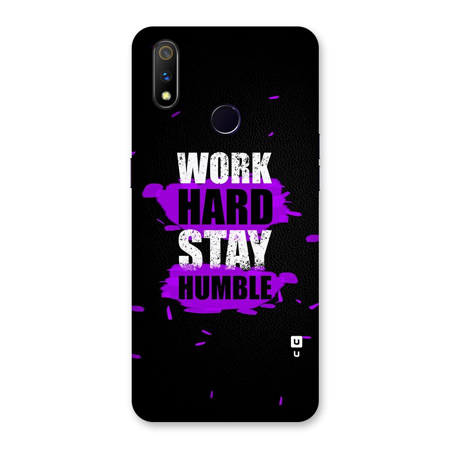 Work Hard Stay Humble Back Case for Realme 3 Pro