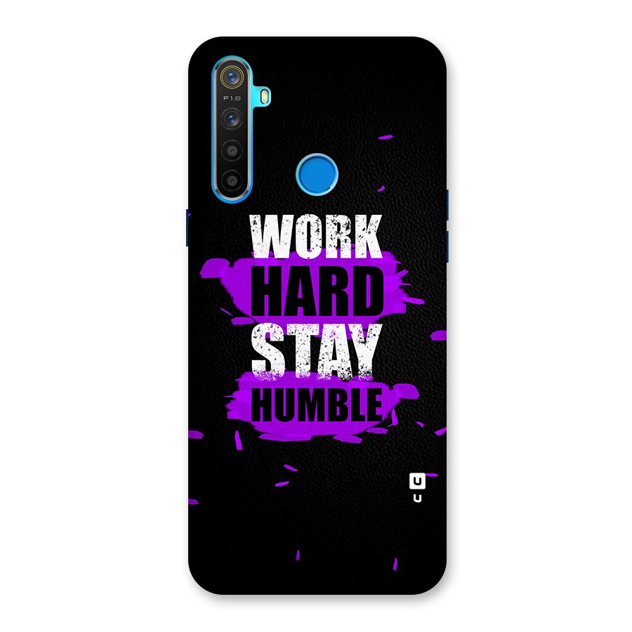 Work Hard Stay Humble Back Case for Realme 5s