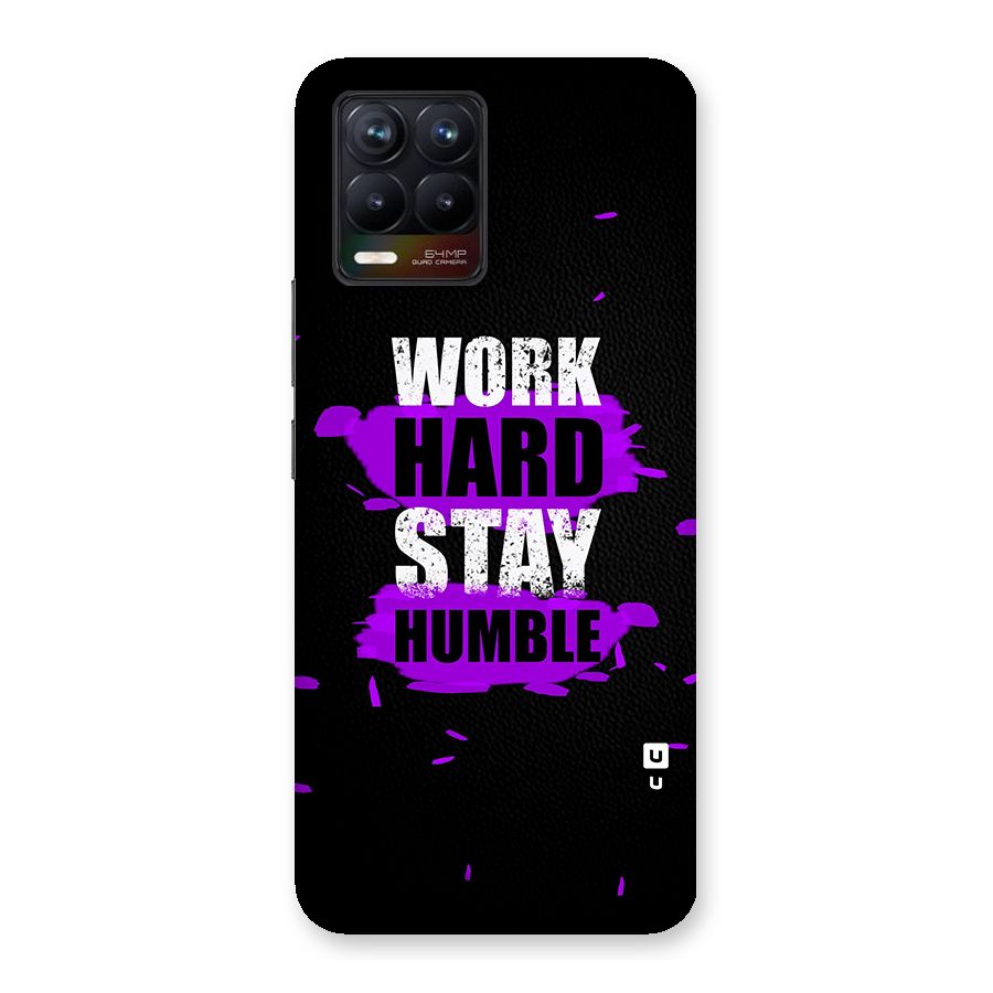 Work Hard Stay Humble Glass Back Case for Realme 8