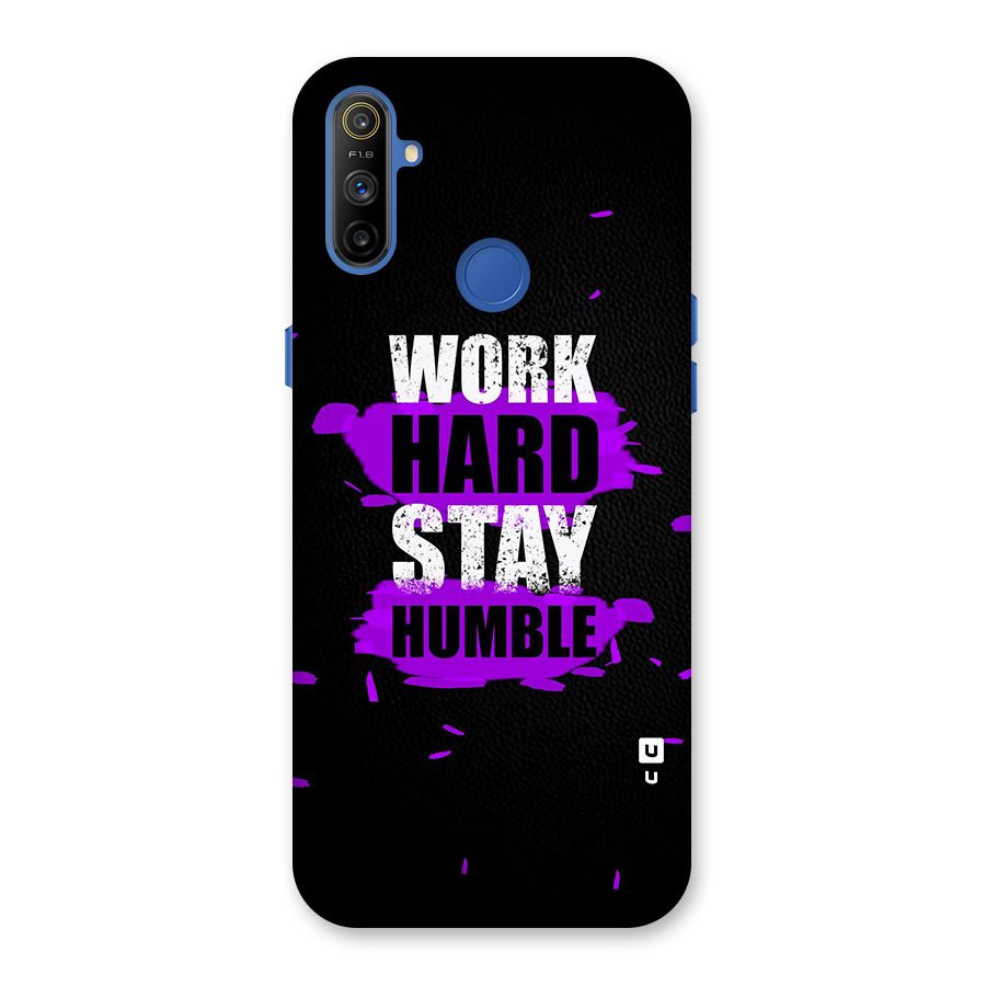 Work Hard Stay Humble Back Case for Realme Narzo 10A