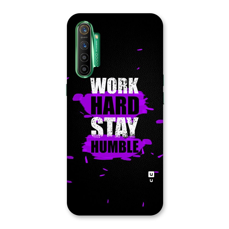 Work Hard Stay Humble Glass Back Case for Realme X2