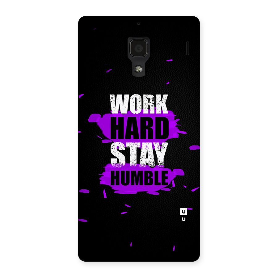 Work Hard Stay Humble Back Case for Redmi 1S