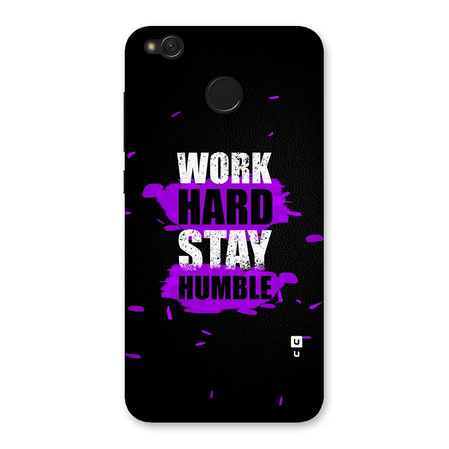 Work Hard Stay Humble Back Case for Redmi 4
