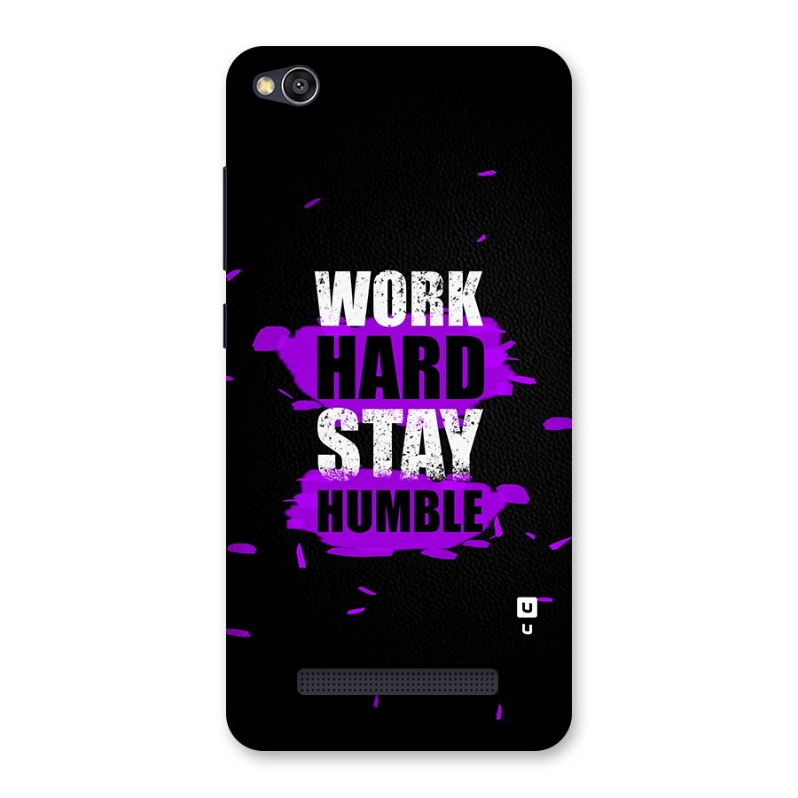 Work Hard Stay Humble Back Case for Redmi 4A