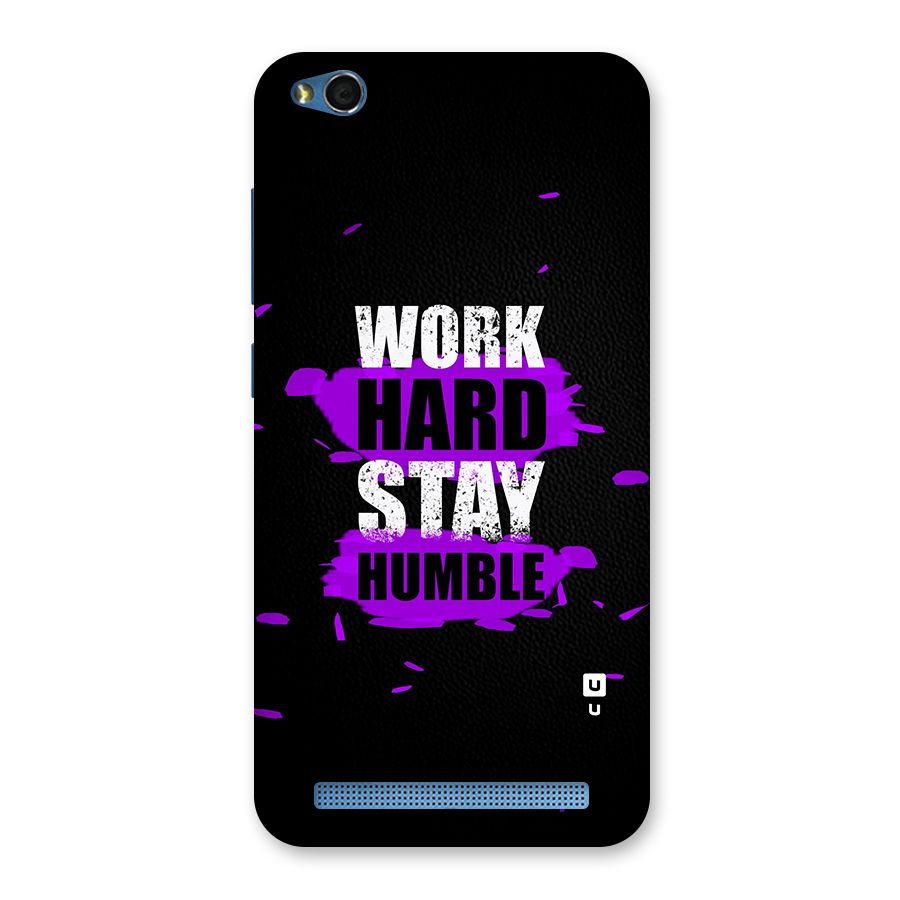 Work Hard Stay Humble Back Case for Redmi 5A