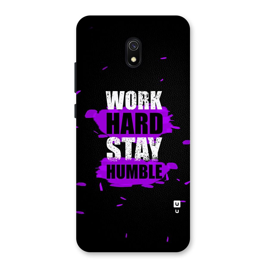 Work Hard Stay Humble Back Case for Redmi 8A