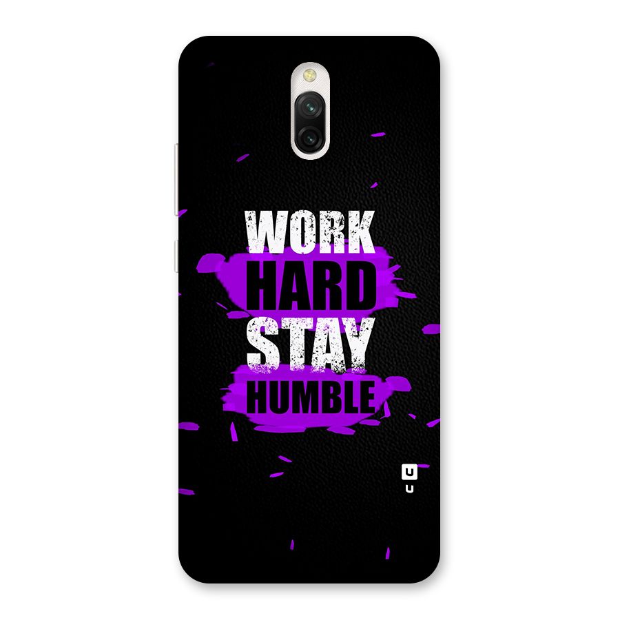 Work Hard Stay Humble Back Case for Redmi 8A Dual