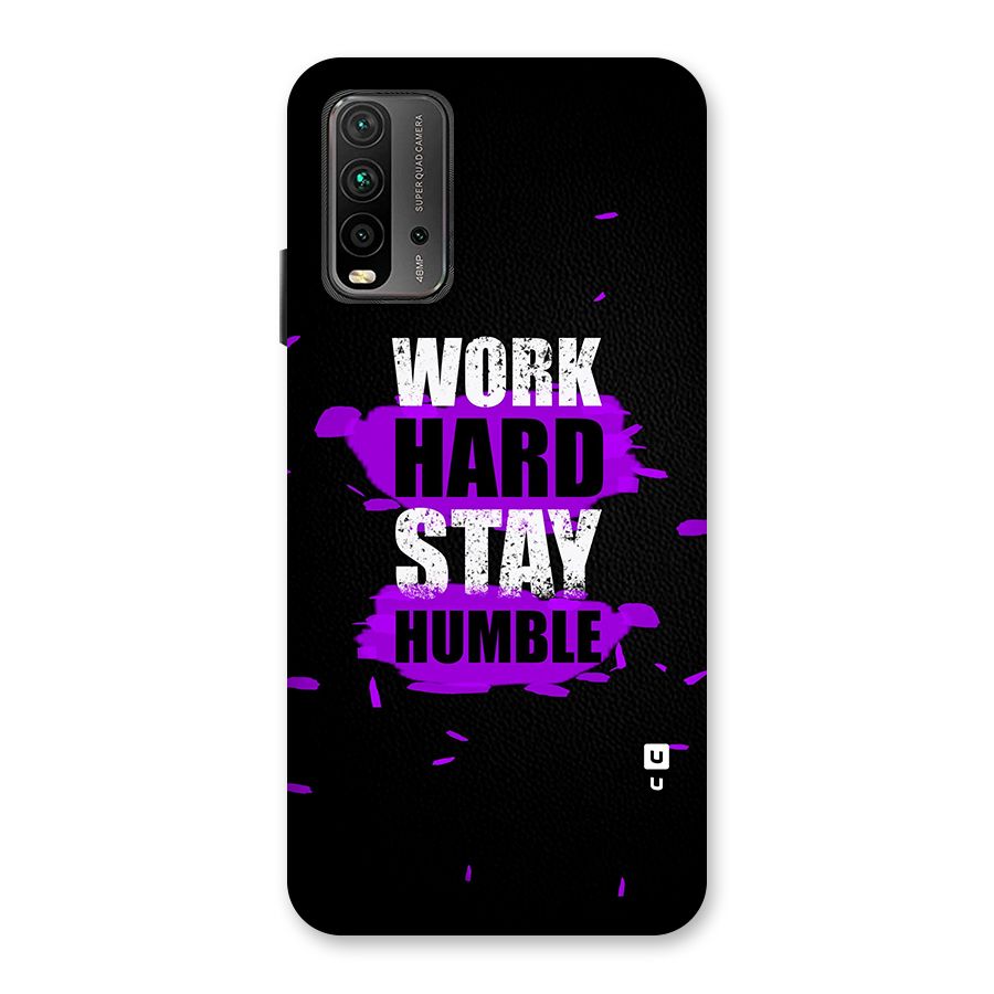 Work Hard Stay Humble Back Case for Redmi 9 Power