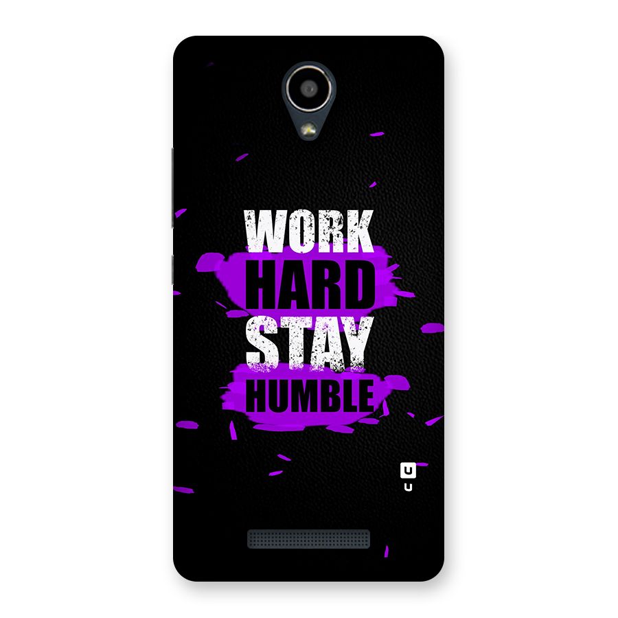 Work Hard Stay Humble Back Case for Redmi Note 2