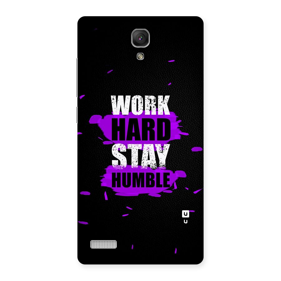 Work Hard Stay Humble Back Case for Redmi Note Prime