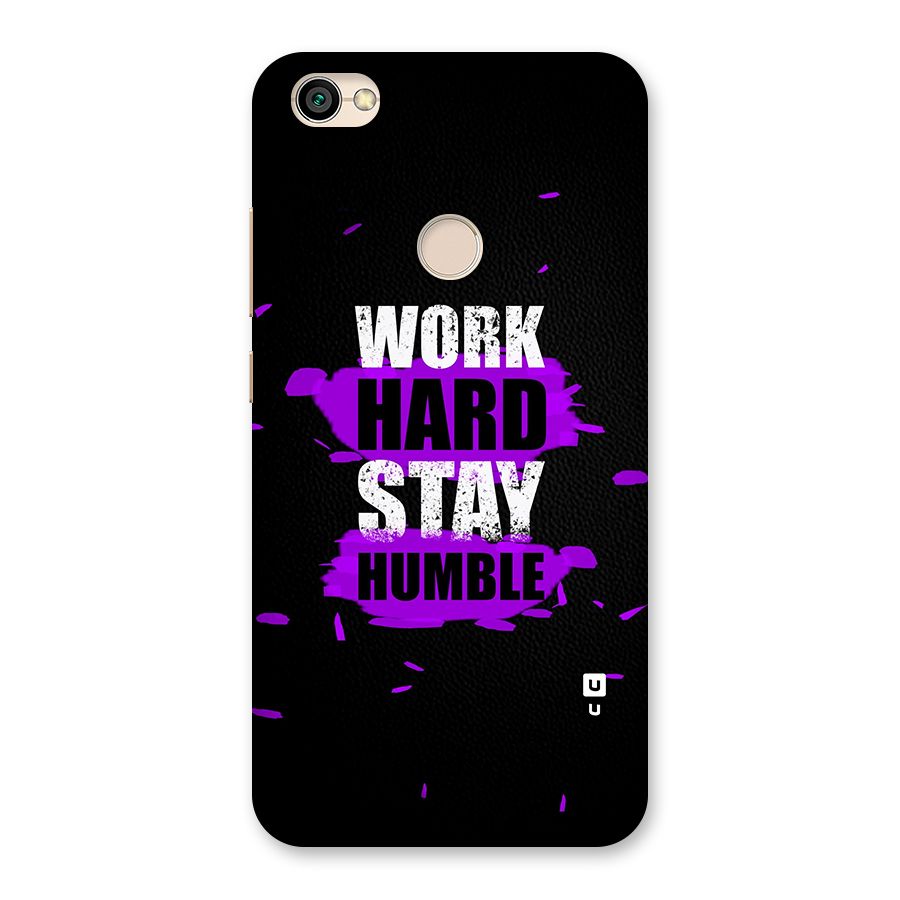 Work Hard Stay Humble Back Case for Redmi Y1 2017