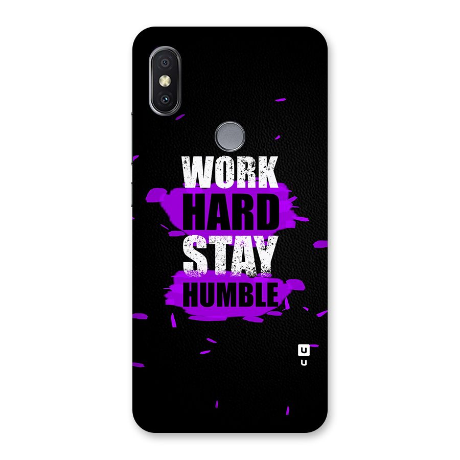 Work Hard Stay Humble Back Case for Redmi Y2